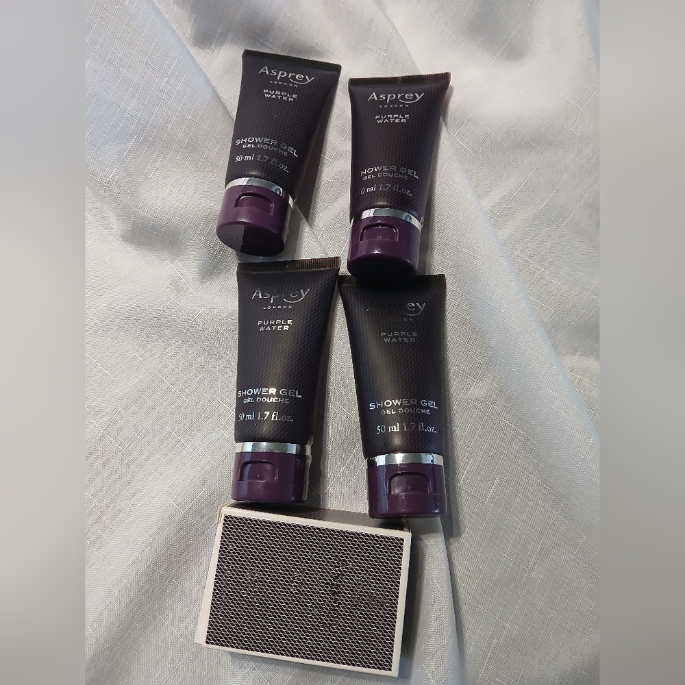 4 New Asprey London SHOWER GEL 1.7oz 50mL & 1 Bar Soap Ritz Carlton sealed